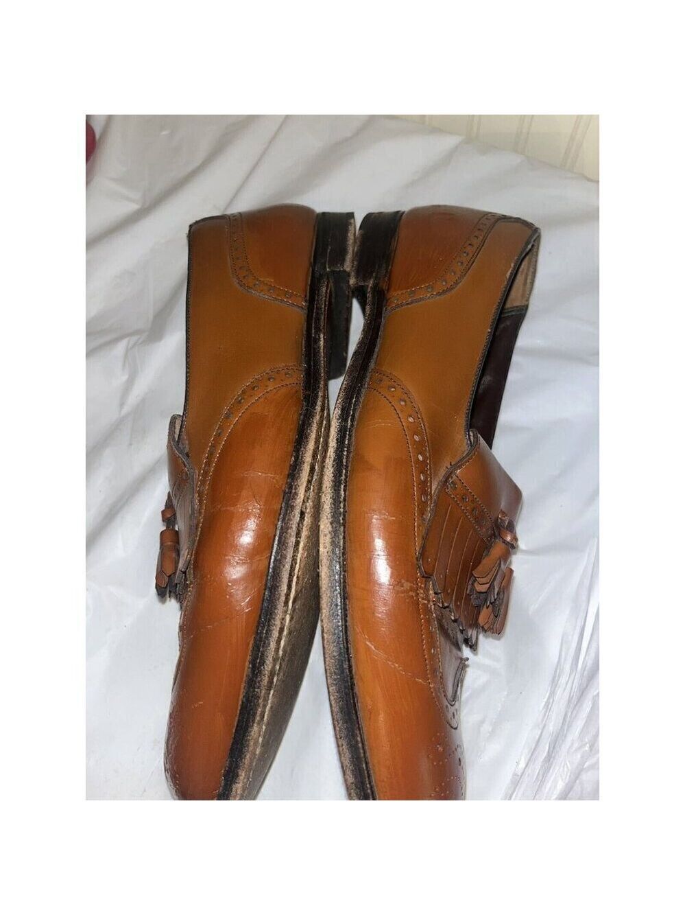 FLORSHEIM LEXINGTON Wingtip LoaferTassel Kiltie SIZE 9.5 E - Picture 12 of 13